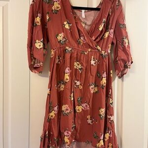 Floral Rust Dress